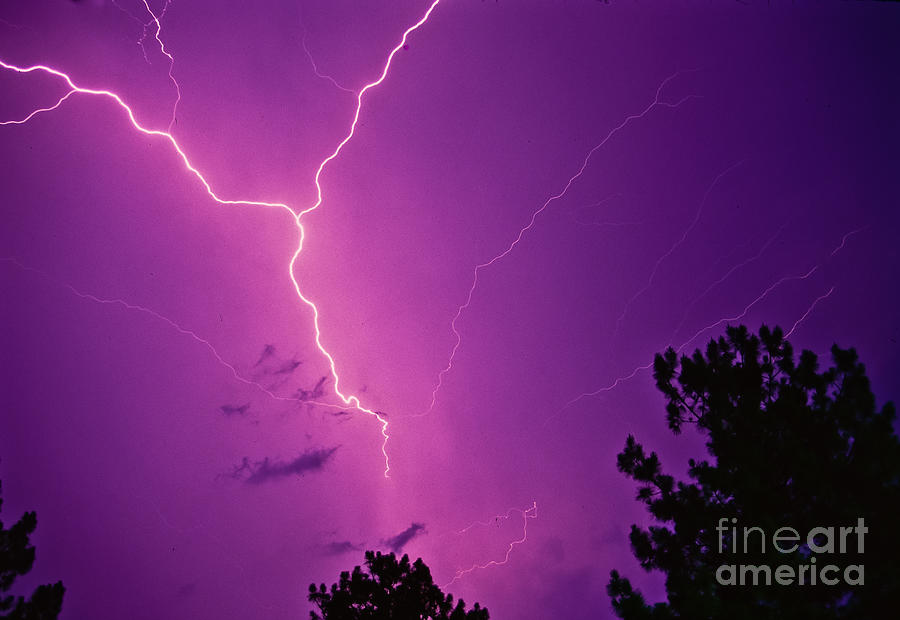 Nature Photograph - Lightning Storm by Joe Elliott