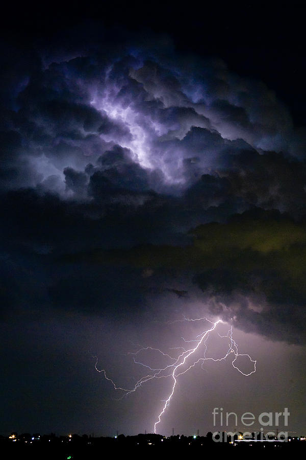 Bolt Photograph - Lightning Thunderhead Storm Rumble by James BO Insogna