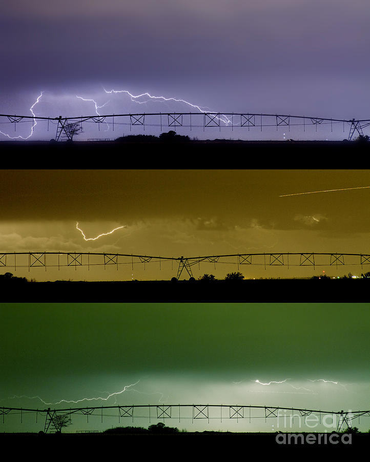 Nature Photograph - Lightning Warhol  Abstract by James BO Insogna