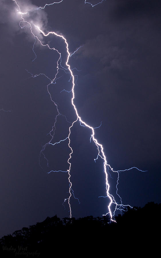 Lightning Photograph by Wesley West - Pixels