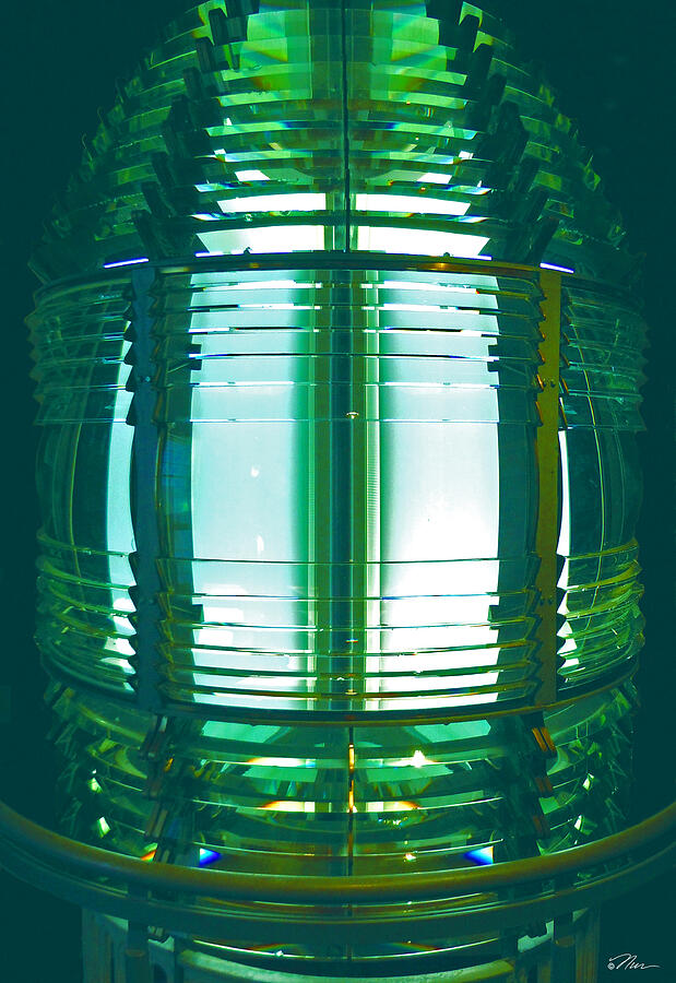 Lightouse Lantern at Portland Lighthouse Photograph by Nancy Griswold