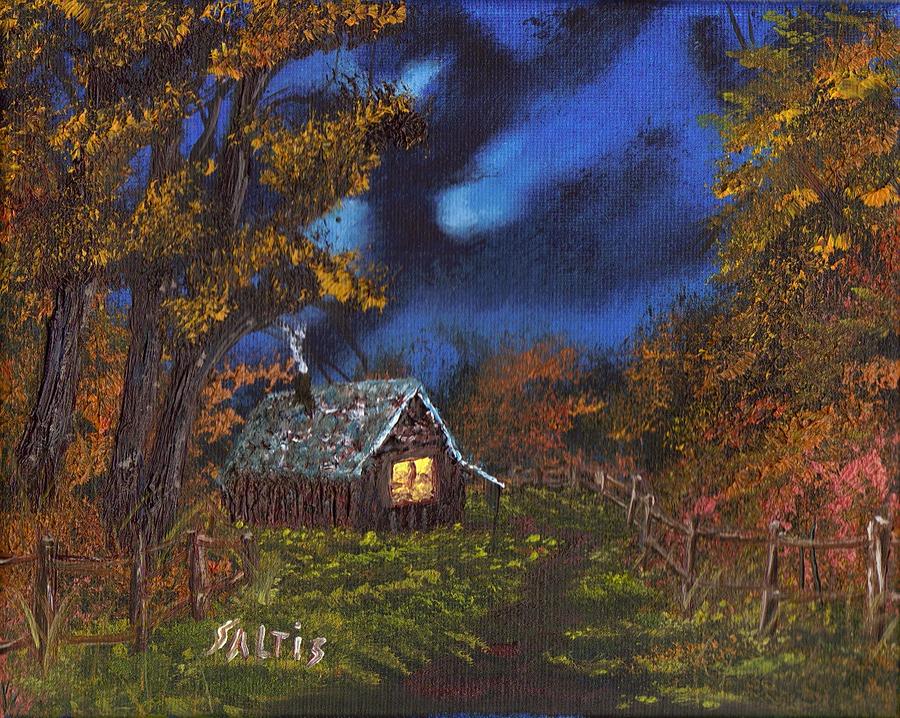 Lights are On Painting by Jim Saltis