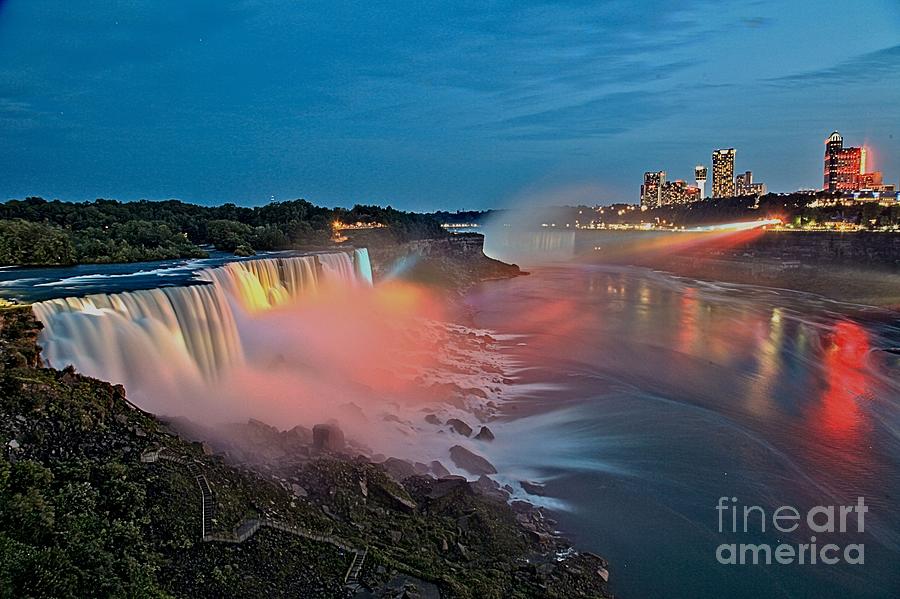 Lights On Niagara Photograph by Adam Jewell