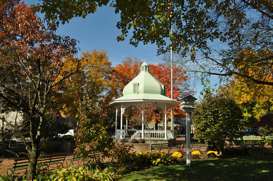 Ligonier Bandstand in the Fall Photograph by Todd Wilkins | Fine Art ...