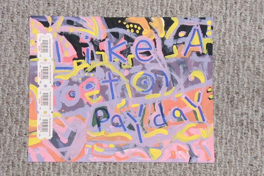Abstract Painting - Like a Poet on Payday by Jen Dintinosanto