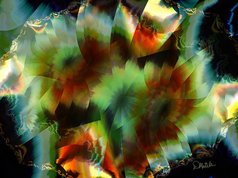 Like Stained Glass Digital Art by Debra Martelli