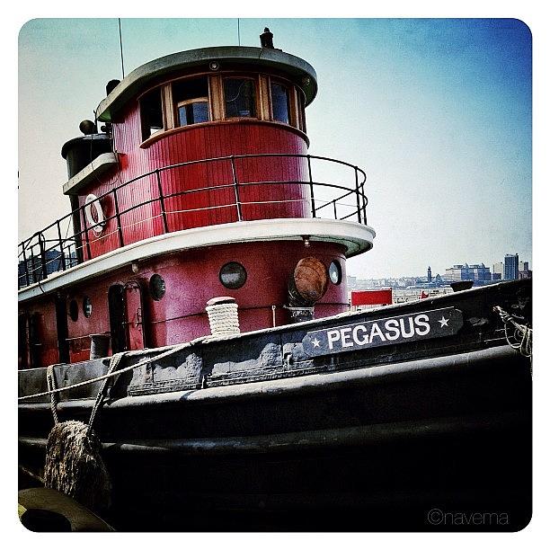 Boat Photograph - Lil Red Tug Boat by Natasha Marco