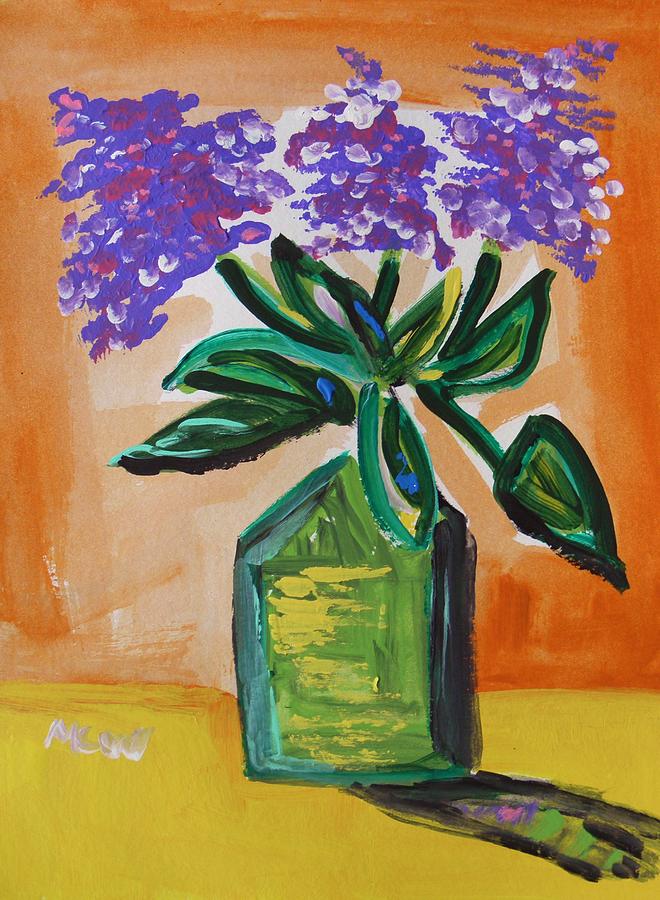 Lilacs Forever Painting by Mary Carol Williams