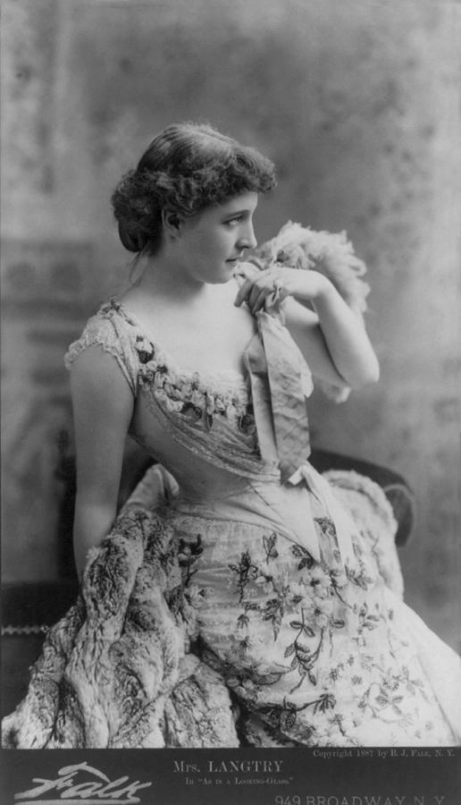 Portrait Photograph - Lillie Langtry 1853-1929, In As In The by Everett