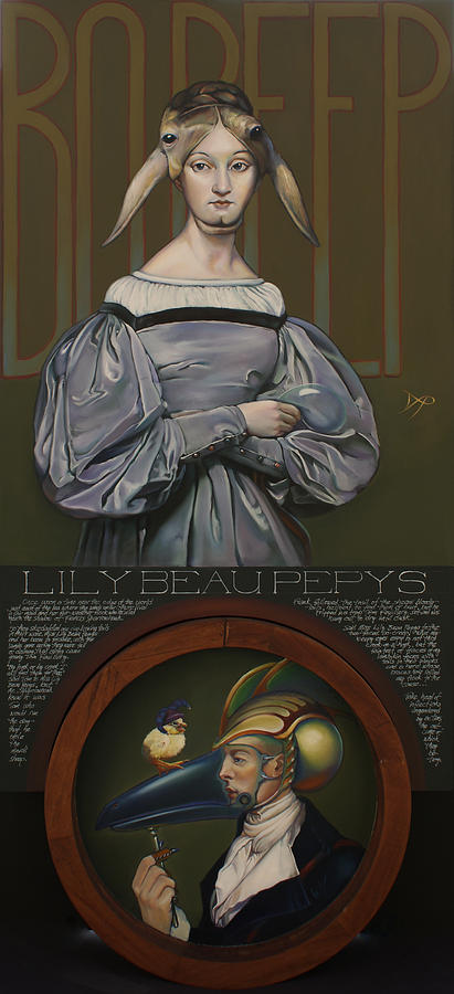 Sheep Painting - Lily Beau Pepys by Patrick Anthony Pierson