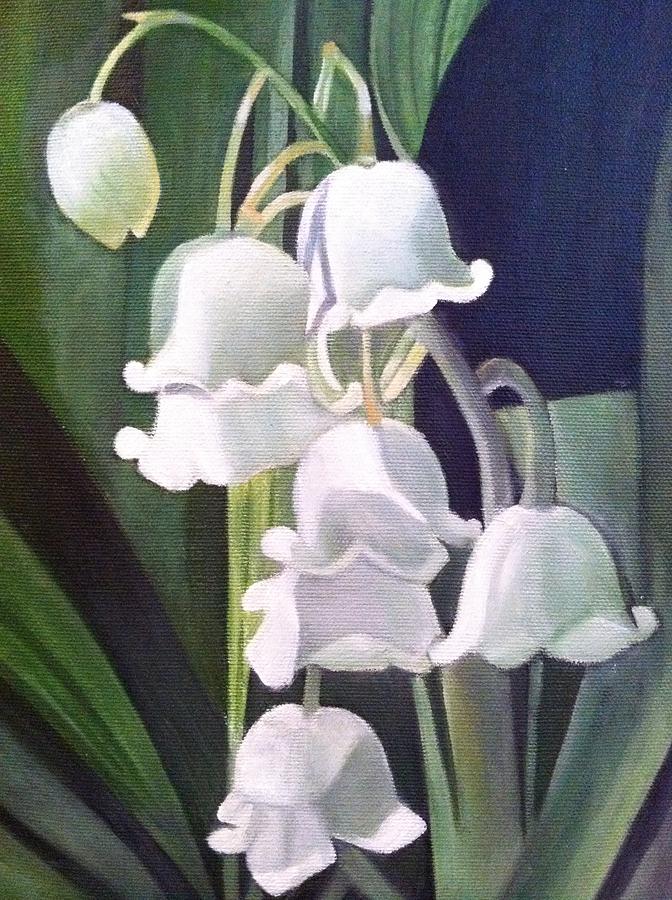 Lily Of The Valley Painting by Stephanie L Carr