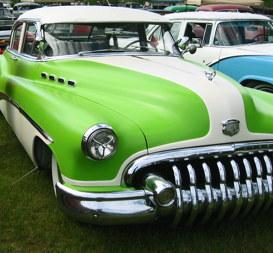 Lime Green 1950s Buick Photograph by Kym Backland