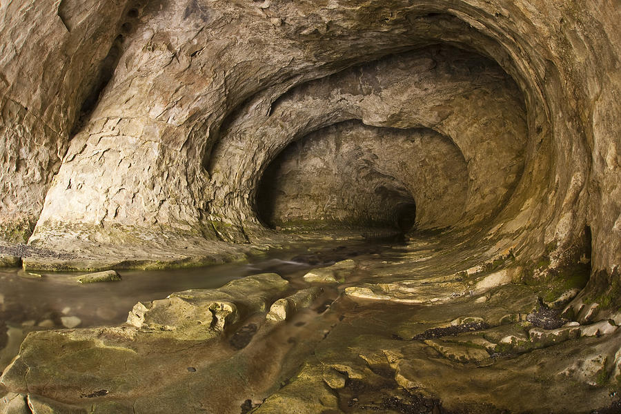 Limestone Cave Beneath Flock Hill Photograph by Colin Monteath