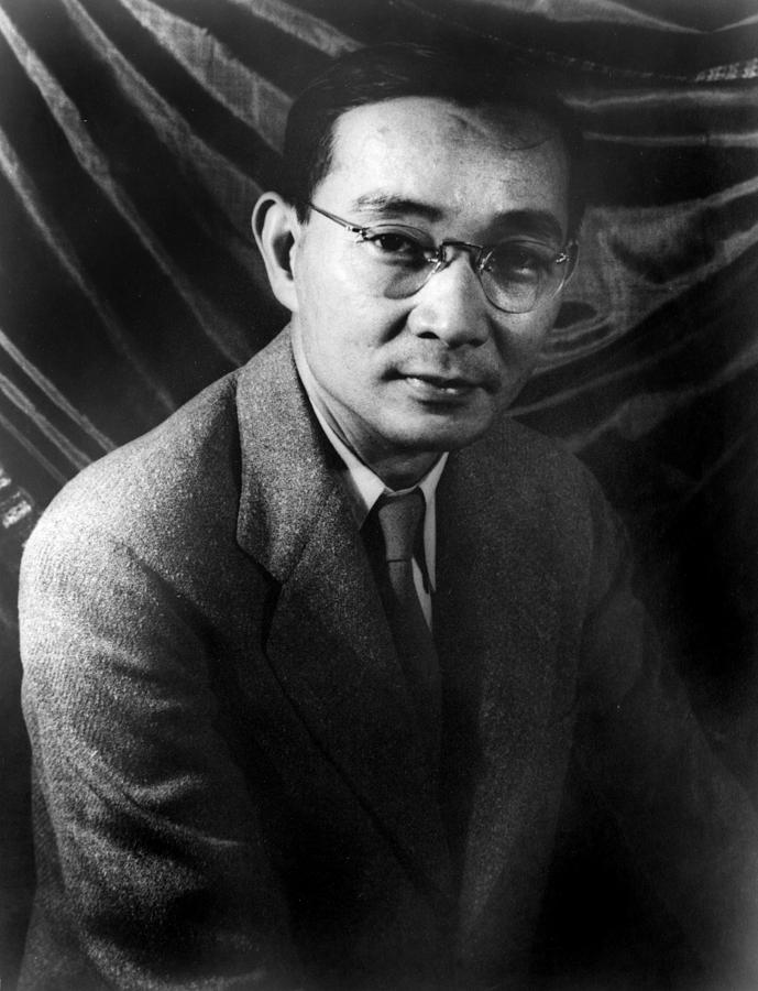 Portrait Photograph - Lin Yutang 1895-1976 Chinese Writer by Everett