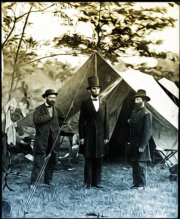 Abraham Lincoln Photograph - Lincoln - Pinkerton -  McClernand by Bill Cannon