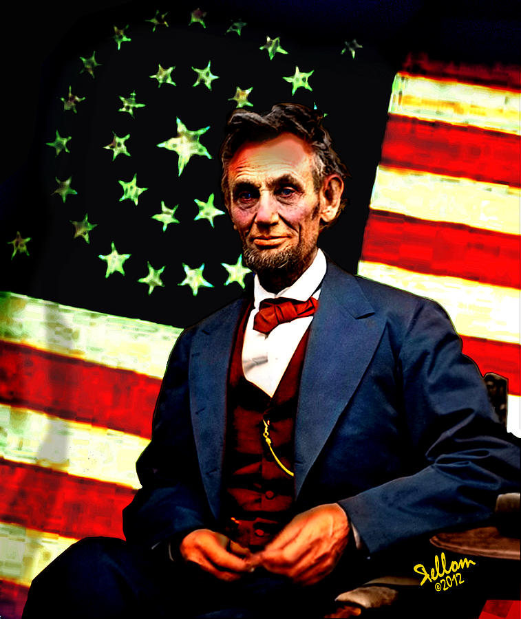 Lincoln 34 Star Flag Digital Art by Che Rellom - Fine Art America