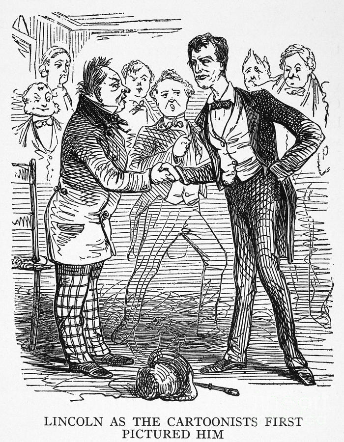 Lincoln: Cartoon, 1860 Photograph by Granger