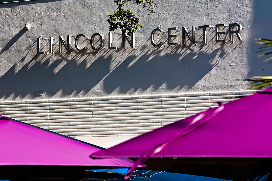 Lincoln Center Sign Photograph by Ed Gleichman