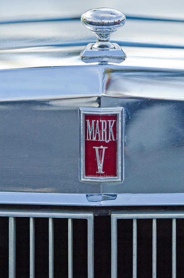 Lincoln Continental Mark V Hood Emblem Photograph by Jill Reger Fine