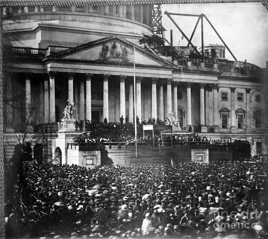 Abraham Lincoln Photograph - Lincoln Inauguration, 1861 by Chicago Historical Society