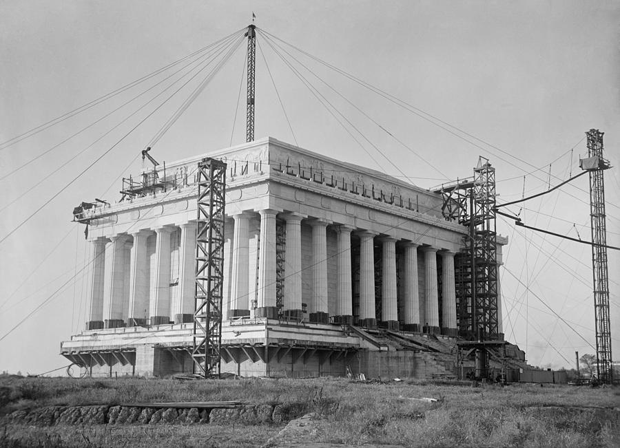 Lincoln Memorial Under Construction Photograph by Everett Lincoln Memorial Under Construction Photograph by Everett