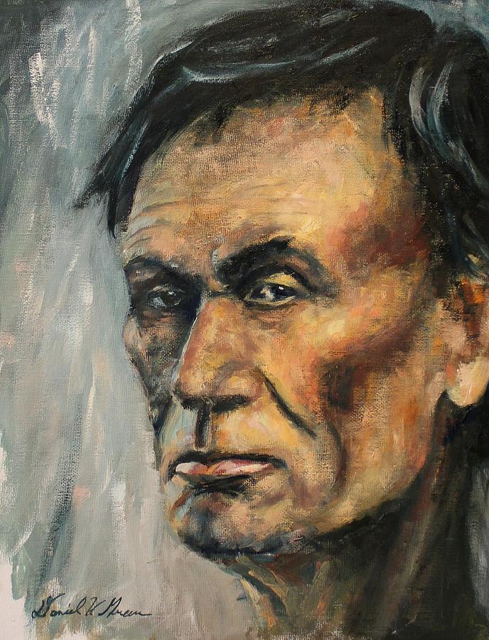 Lincoln Portrait #14 Painting by Daniel W Green