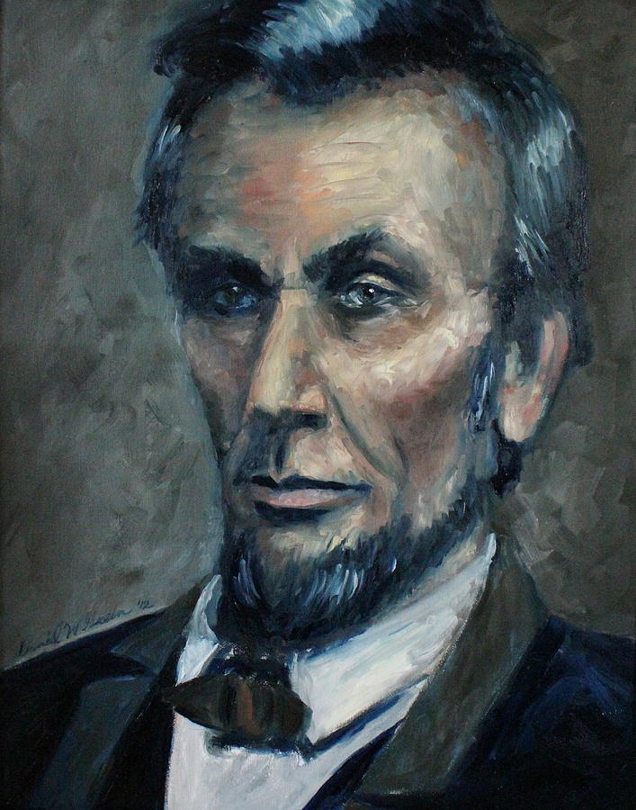 Lincoln Portrait #2 Painting by Daniel W Green