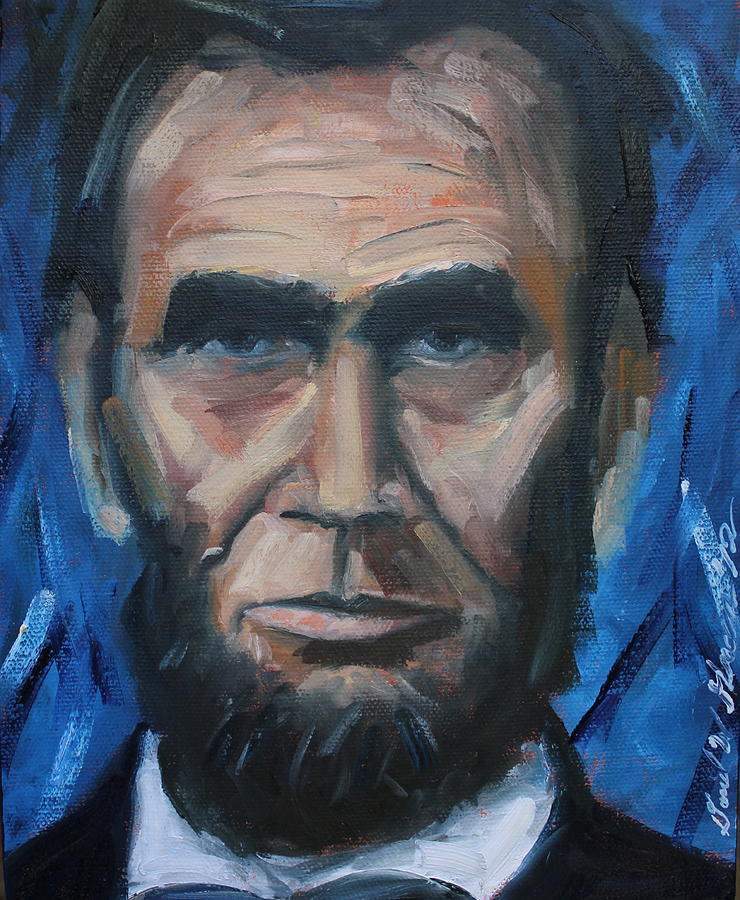 Lincoln Portrait #8 Painting by Daniel W Green