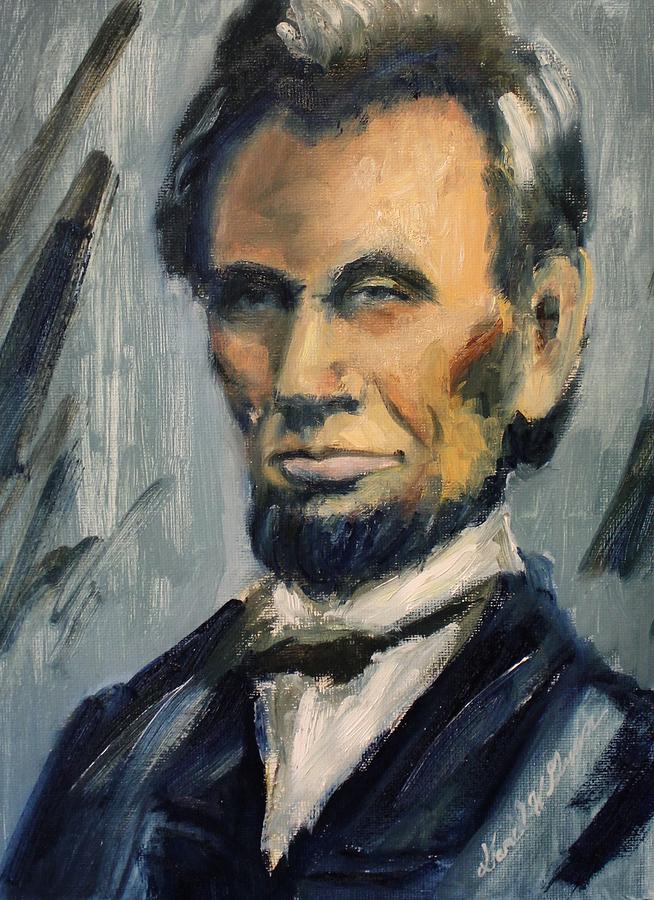 Lincoln Portrait Twelve Painting by Daniel W Green