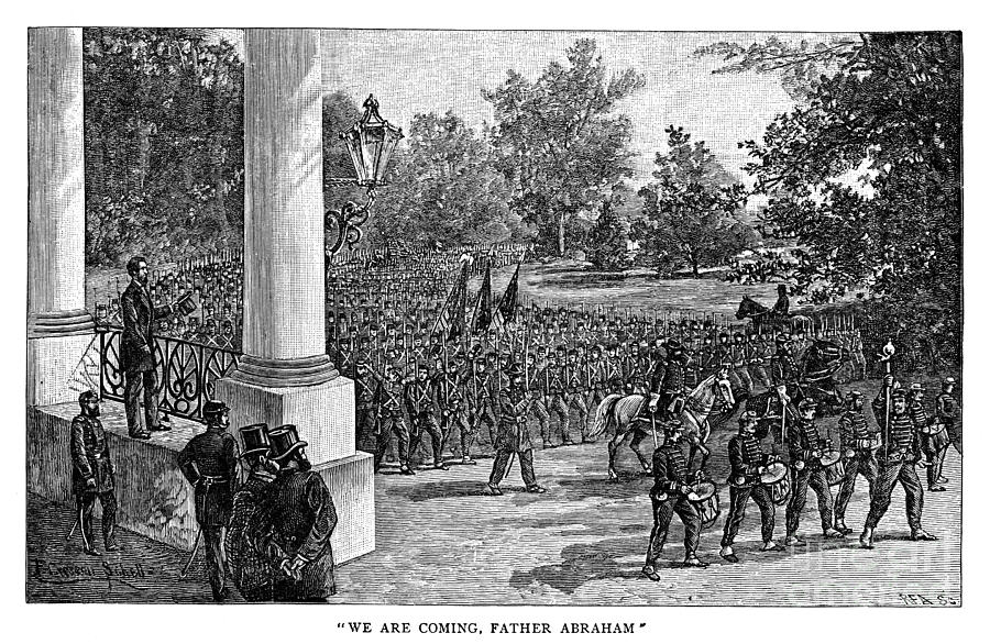 Lincoln Reviewing Troops Photograph By Granger - Fine Art America