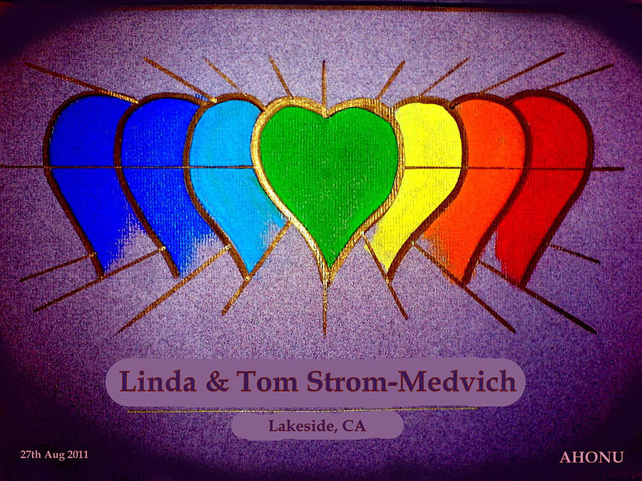 Linda and Tom Painting by AHONU Aingeal Rose