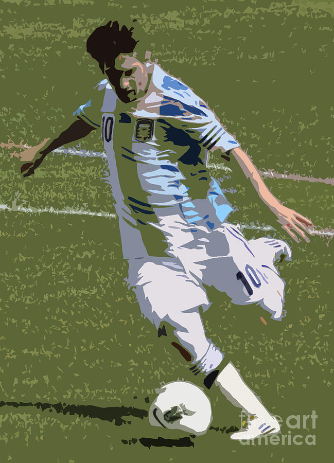 Lionel Messi Photograph - Lionel Messi Kicking II by Lee Dos Santos