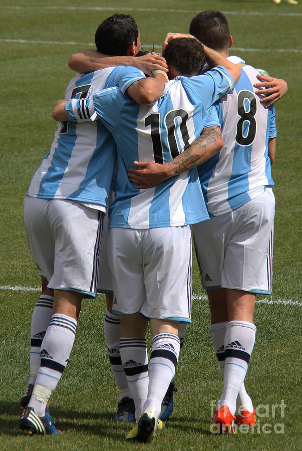 Lionel Messi Teamwork Photograph by Lee Dos Santos