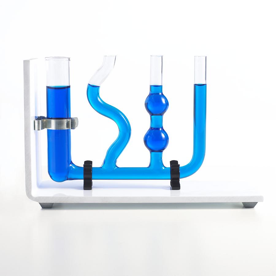 Chemical Photograph - Liquid Levels Apparatus by 