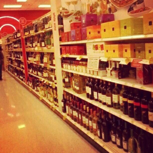 Wasted Photograph - Liquor Aisle In Target #wasted #store by Mimi J