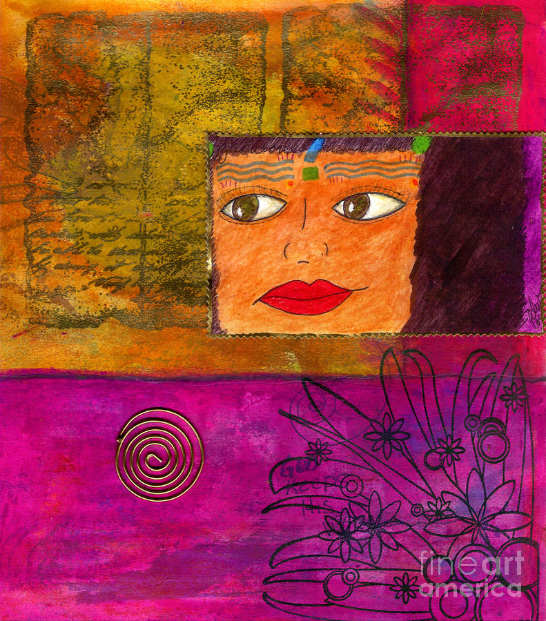 Listen What Goes Around Comes Around Mixed Media by Angela L Walker