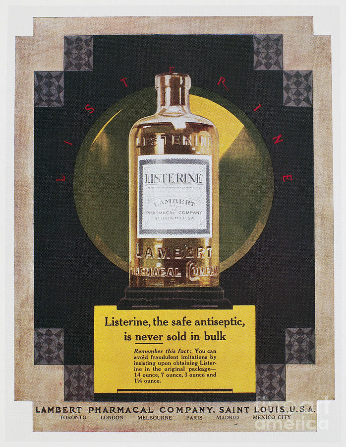 Listerine Ad, 1925 Photograph by Granger