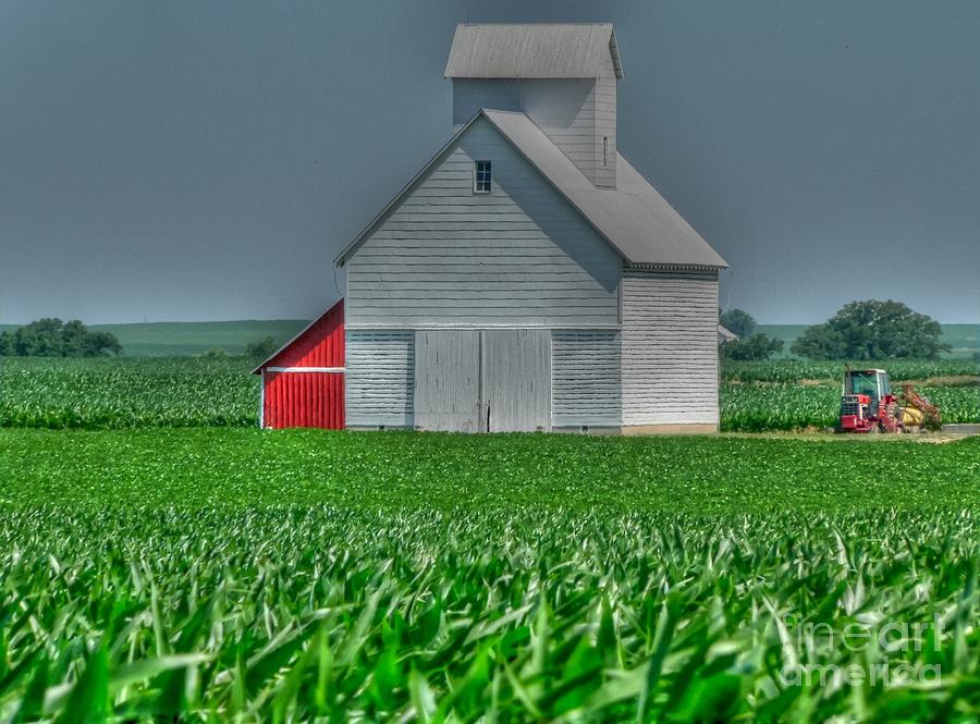 Little barn on the prairie Photograph by David Bearden