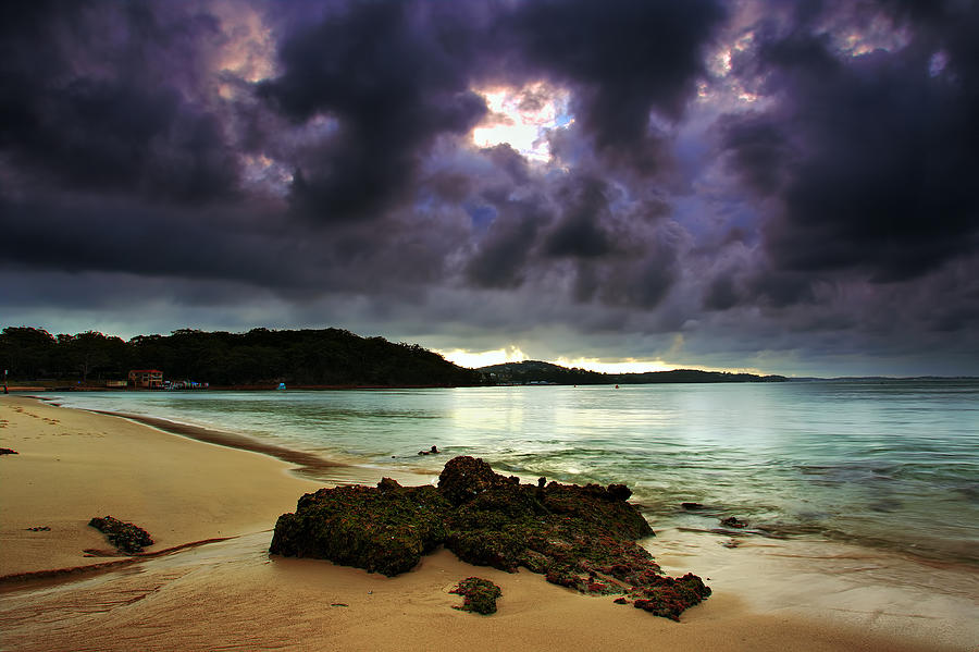 Little Beach Sunset Photograph by Paul Svensen