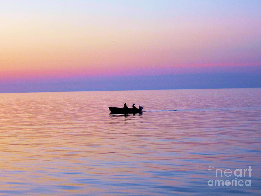 Little Boat Upon the Sea Photograph by Judy Via-Wolff