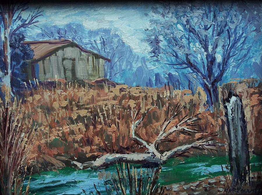 Cool Painting - Little Cabin by Aileen Markowski