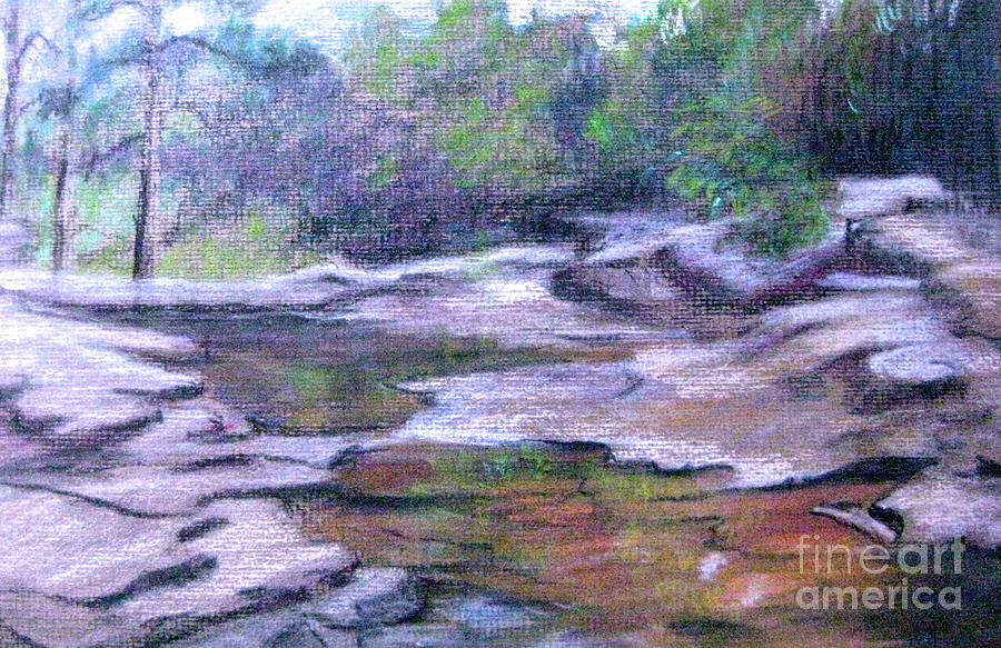 Little Canyon Creek Pastel by Gretchen Allen
