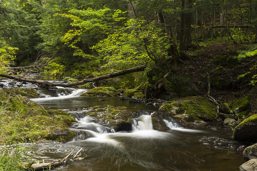 Nature Photograph - Little Carp River Falls 6 by John Brueske