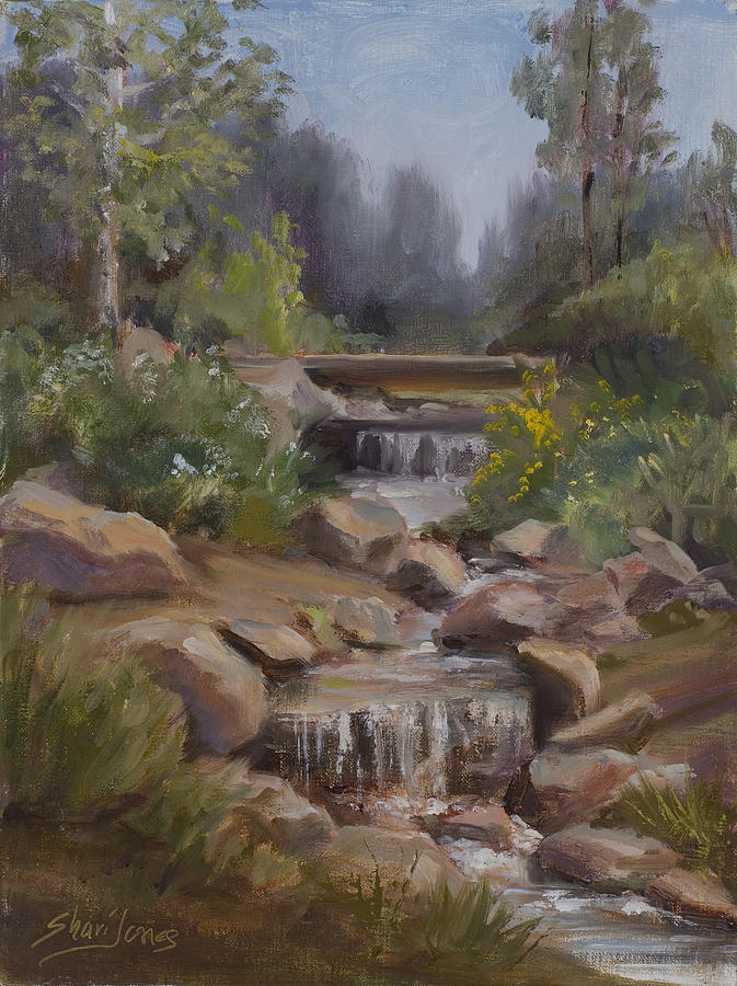 Little Creek Painting by Shari Jones