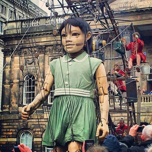 Little Girl Giant Looks For Her Uncle Photograph by Graham King