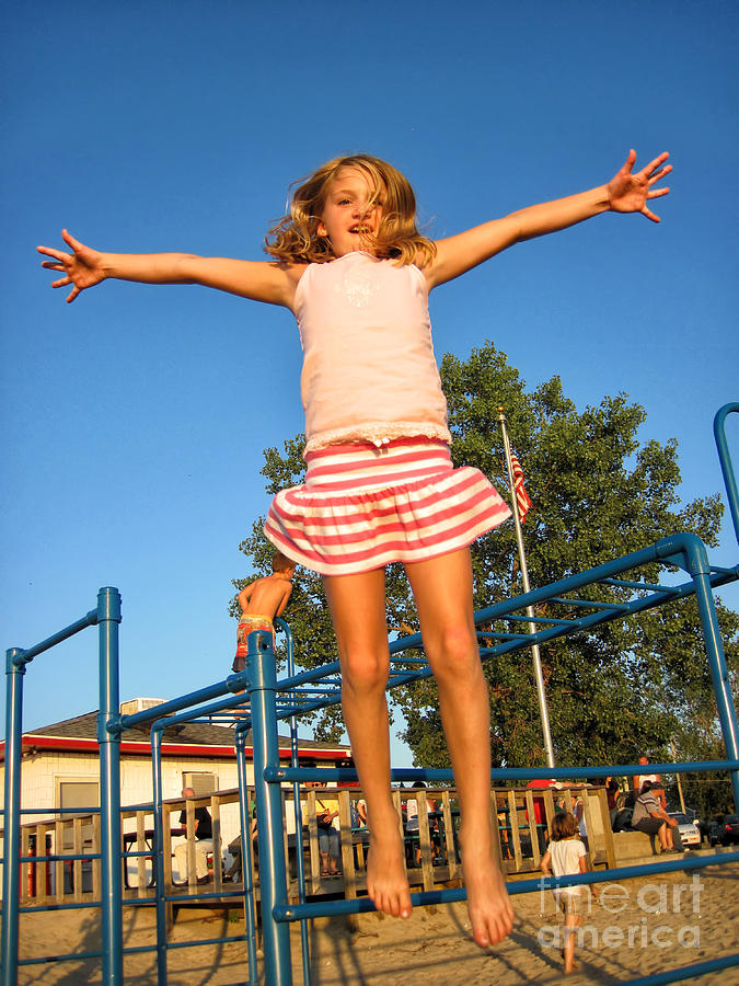 Little Girl Learning To Levitate Photograph By Christopher Purcell