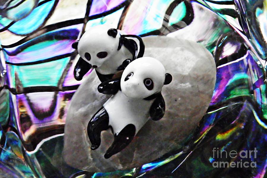 Little Glass Pandas 16 Photograph by Sarah Loft