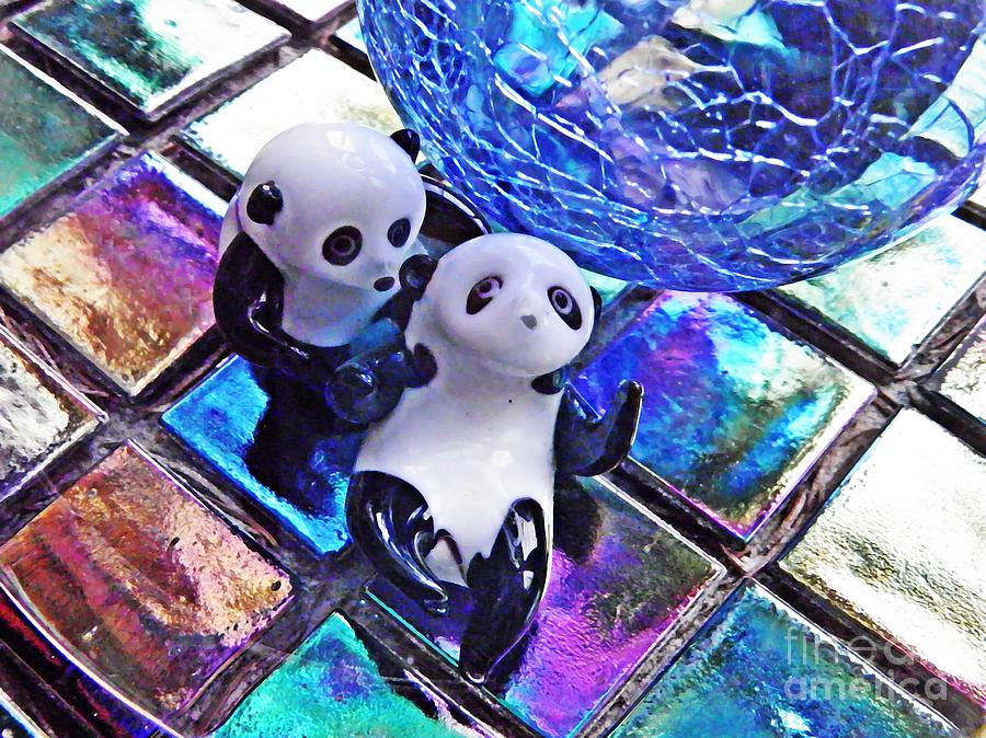 Little Glass Pandas 28 Photograph by Sarah Loft