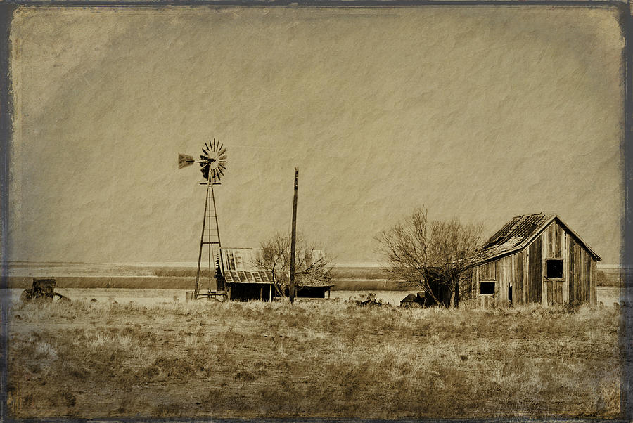 Farm Digital Art - Little House on the Prairie by Melany Sarafis