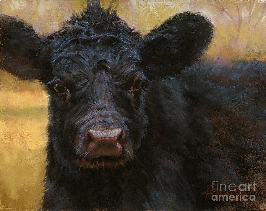 Cow Pastel - Little Lettie by Brian Freeman